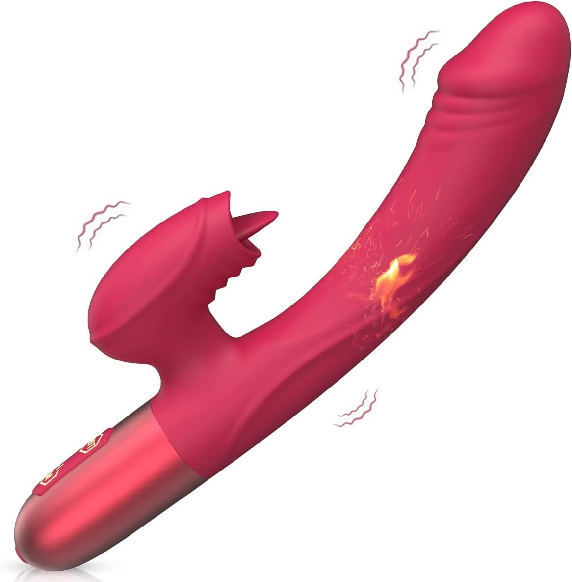 Rabbit Vibrato Dildo with Tongue Licking 10 Vibration Realistic.jpg